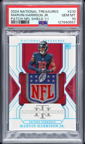 Marvin Harrison Jr football card slab